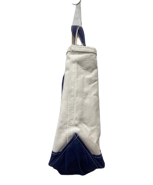 L.L.Bean（エルエルビーン）L.L.Bean (エルエルビーン) Boat and Tote Zip-Top アイボリー×ネイビーの古着・服飾アイテム