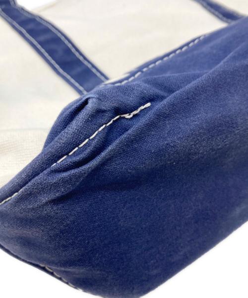 L.L.Bean（エルエルビーン）L.L.Bean (エルエルビーン) Boat and Tote Zip-Top アイボリー×ネイビーの古着・服飾アイテム