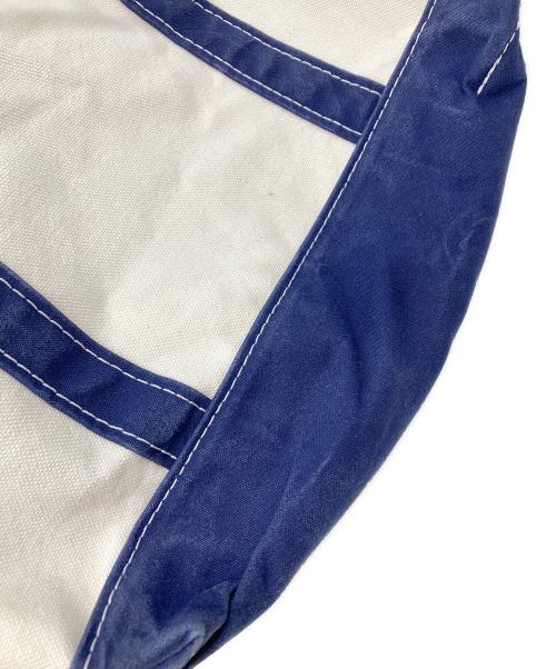 L.L.Bean（エルエルビーン）L.L.Bean (エルエルビーン) Boat and Tote Zip-Top アイボリー×ネイビーの古着・服飾アイテム