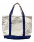 L.L.Bean（エルエルビーン）の古着「Boat and Tote Zip-Top」｜アイボリー×ネイビー