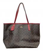 COACHコーチ）の古着「シグネチャー トートバッグ」｜ブラウン