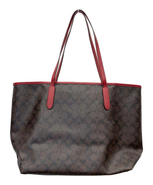 COACH（コーチ）COACH (コーチ) シグネチャー トートバッグ ブラウンの古着・服飾アイテム