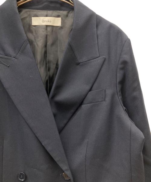 anuke（アンヌーク）anuke (アンヌーク) Oversize Double Jacket ネイビー サイズ:36の古着・服飾アイテム
