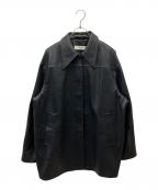 anukeアンヌーク）の古着「Ecoleather Over Jacket」｜ブラック