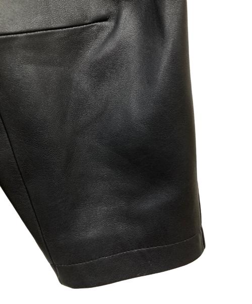 anuke（アンヌーク）anuke (アンヌーク) Ecoleather Over Jacket ブラック サイズ:36の古着・服飾アイテム
