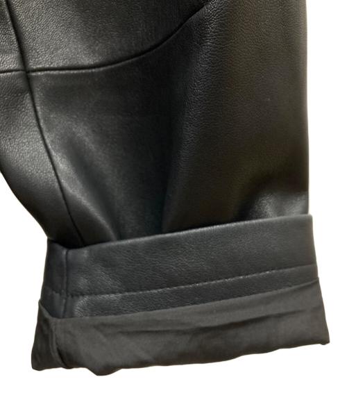 anuke（アンヌーク）anuke (アンヌーク) Ecoleather Over Jacket ブラック サイズ:36の古着・服飾アイテム