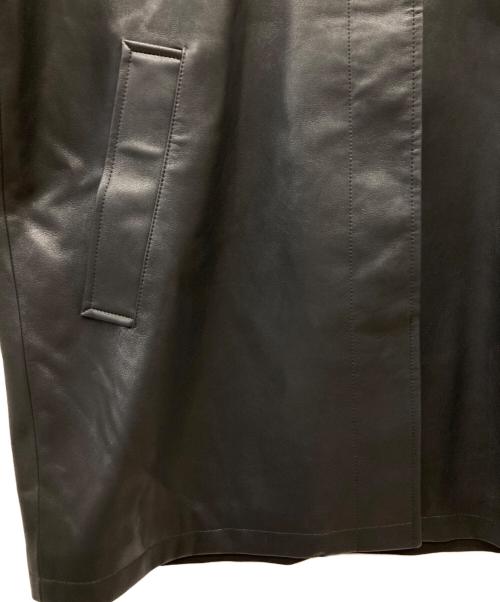 anuke（アンヌーク）anuke (アンヌーク) Ecoleather Over Jacket ブラック サイズ:36の古着・服飾アイテム
