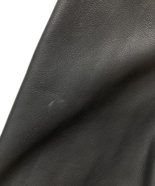 anuke（アンヌーク）anuke (アンヌーク) Ecoleather Over Jacket ブラック サイズ:36の古着・服飾アイテム