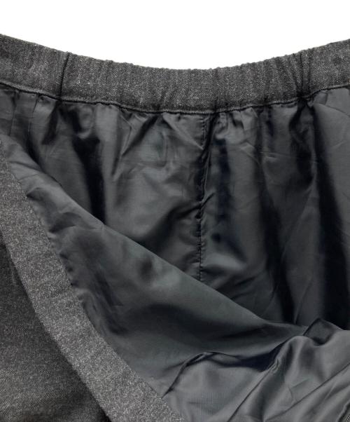 YENN（イエン）yenn (イエン) UNEVEN DRAPED SKIRT ブラック サイズ:38の古着・服飾アイテム