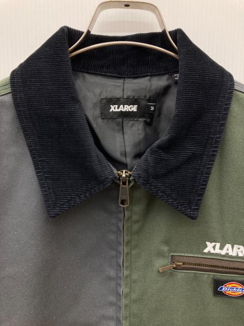 X-LARGE（エクストララージ）X-LARGE (エクストララージ) Dickies (ディッキーズ) WORK JACKET ブラウン×オリーブ サイズ:Mの古着・服飾アイテム