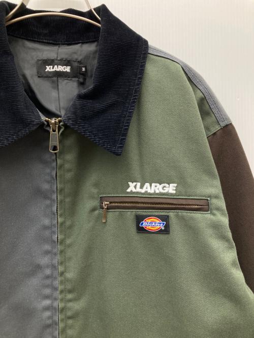 X-LARGE（エクストララージ）X-LARGE (エクストララージ) Dickies (ディッキーズ) WORK JACKET ブラウン×オリーブ サイズ:Mの古着・服飾アイテム