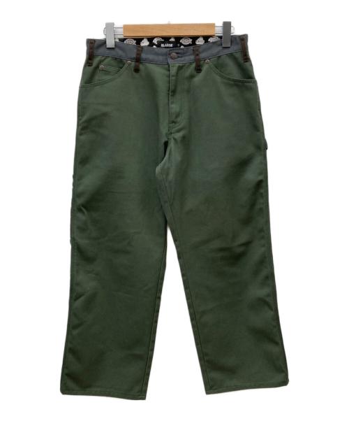 X-LARGE（エクストララージ）X-LARGE (エクストララージ) Dickies (ディッキーズ) WORK PANTS ブラウン×オリーブ サイズ:W32の古着・服飾アイテム