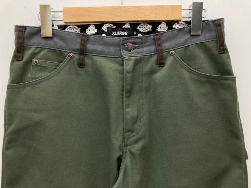 X-LARGE（エクストララージ）X-LARGE (エクストララージ) Dickies (ディッキーズ) WORK PANTS ブラウン×オリーブ サイズ:W32の古着・服飾アイテム