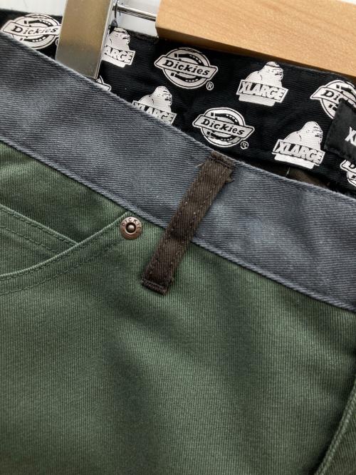 X-LARGE（エクストララージ）X-LARGE (エクストララージ) Dickies (ディッキーズ) WORK PANTS ブラウン×オリーブ サイズ:W32の古着・服飾アイテム