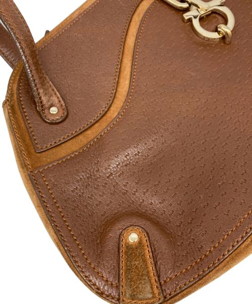 Salvatore Ferragamo（サルヴァトーレ フェラガモ）Salvatore Ferragamo (サルヴァトーレ フェラガモ) ハンドバッグ ブラウン サイズ:-の古着・服飾アイテム