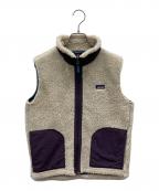 Patagoniaパタゴニア）の古着「Retro-X Vest」｜ホワイト×パープル