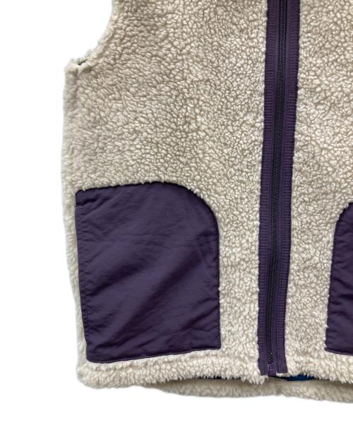 Patagonia（パタゴニア）Patagonia (パタゴニア) Retro-X Vest ホワイト×パープル サイズ:XLの古着・服飾アイテム