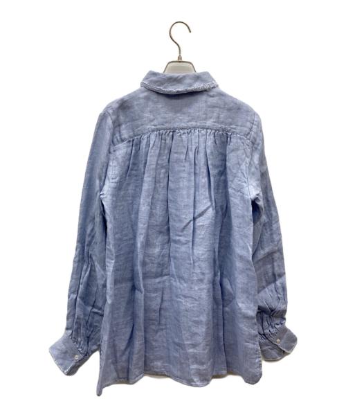 yunahica（ユナヒカ）YUNAHICA (ユナヒカ) リネンシャツ スカイブルー サイズ:2 未使用品の古着・服飾アイテム