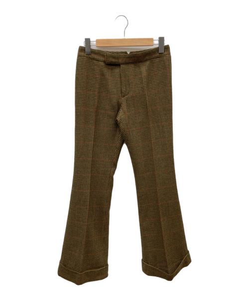 RALPH LAUREN（ラルフローレン）RALPH LAUREN (ラルフローレン) カシミヤ混ラムウールフレアスラックス ブラウン サイズ:9の古着・服飾アイテム