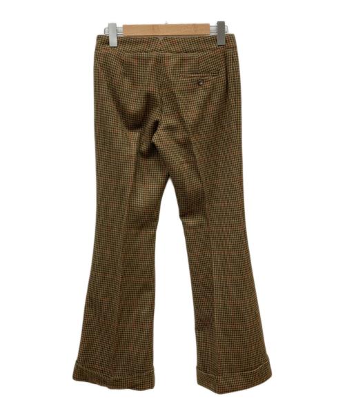 RALPH LAUREN（ラルフローレン）RALPH LAUREN (ラルフローレン) カシミヤ混ラムウールフレアスラックス ブラウン サイズ:9の古着・服飾アイテム