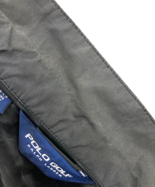 POLO GOLF（ポロ ゴルフ）POLO GOLF (ポロ ゴルフ) レザー切替スイングトップ ブラック サイズ:Mの古着・服飾アイテム