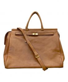 Luna Borsa（ルナボルサ）の古着「レザーボストンバッグ」｜ブラウン