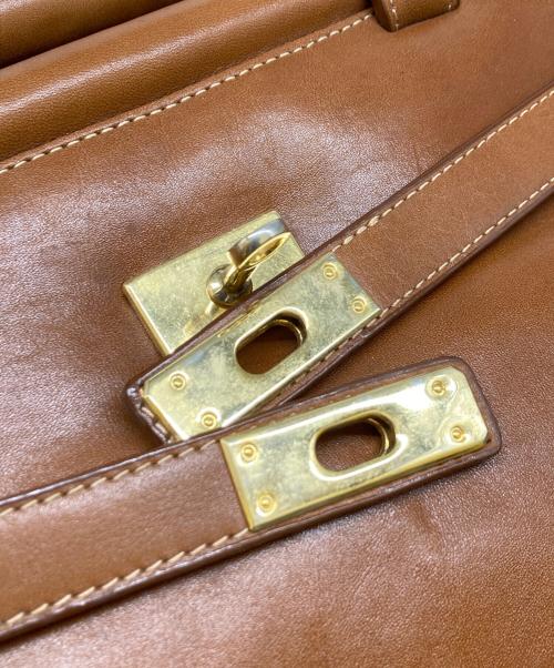 Luna Borsa（ルナボルサ）Luna Borsa (ルナボルサ) レザーボストンバッグ ブラウンの古着・服飾アイテム