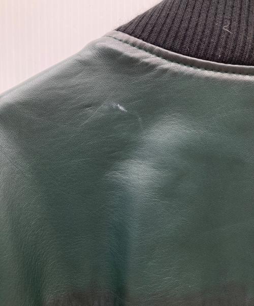 VERA PELLE（ベラペレ）VERA PELLE (ベラペレ) レザージャケット グリーン サイズ:Lの古着・服飾アイテム