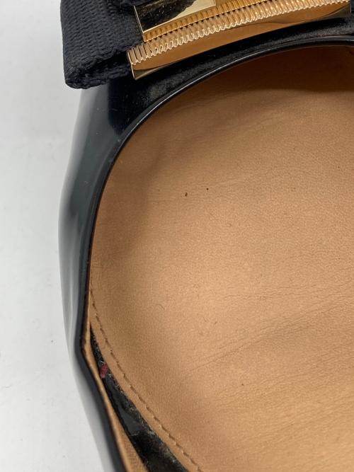 Salvatore Ferragamo（サルヴァトーレ フェラガモ）Salvatore Ferragamo (サルヴァトーレ フェラガモ) リボンディテールパンプス ブラック サイズ:7 1/2の古着・服飾アイテム