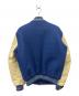 BUTWIN (バトウィン) 80’S レザー切替スタジャン ブルー×ベージュ サイズ:S：7000円