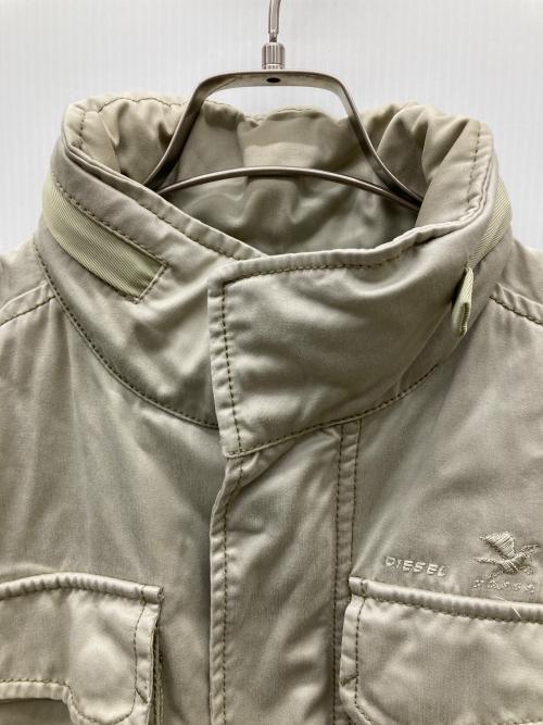 DIESEL（ディーゼル）DIESEL (ディーゼル) ミリタリージャケット ベージュ サイズ:Mの古着・服飾アイテム