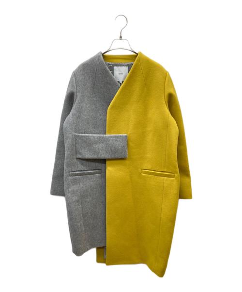 UN3D.（アンスリード）UN3D. (アンスリード) BI COLOR CT グレー×イエロー サイズ:36 未使用品の古着・服飾アイテム