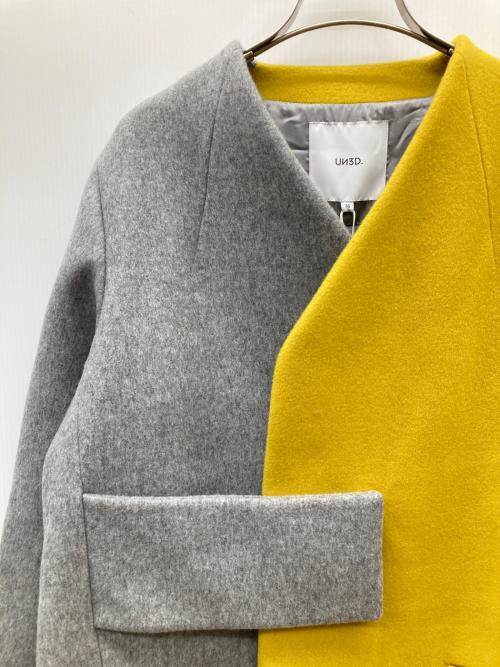UN3D.（アンスリード）UN3D. (アンスリード) BI COLOR CT グレー×イエロー サイズ:36 未使用品の古着・服飾アイテム
