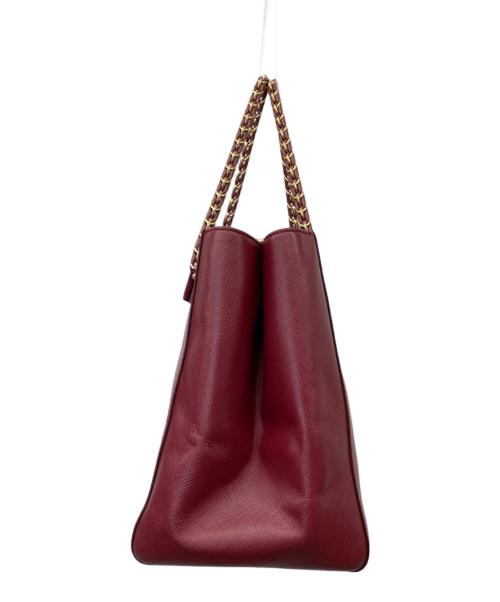 Salvatore Ferragamo（サルヴァトーレ フェラガモ）Salvatore Ferragamo (サルヴァトーレ フェラガモ) 2WAYチェーンショルダーバッグ ボルドーの古着・服飾アイテム