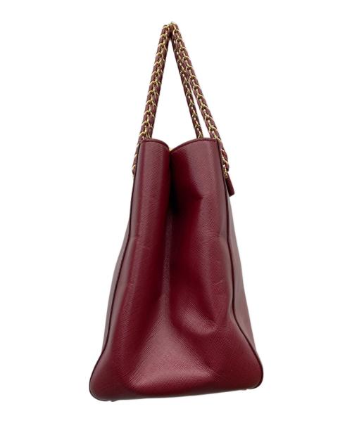 Salvatore Ferragamo（サルヴァトーレ フェラガモ）Salvatore Ferragamo (サルヴァトーレ フェラガモ) 2WAYチェーンショルダーバッグ ボルドーの古着・服飾アイテム