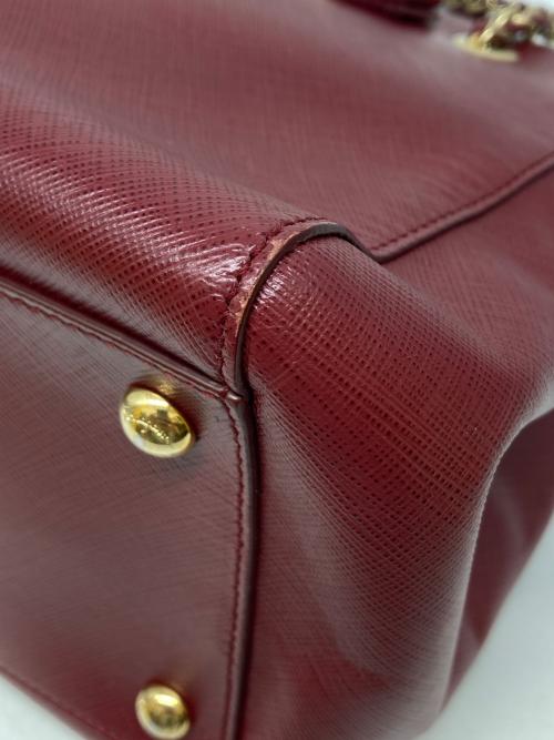 Salvatore Ferragamo（サルヴァトーレ フェラガモ）Salvatore Ferragamo (サルヴァトーレ フェラガモ) 2WAYチェーンショルダーバッグ ボルドーの古着・服飾アイテム