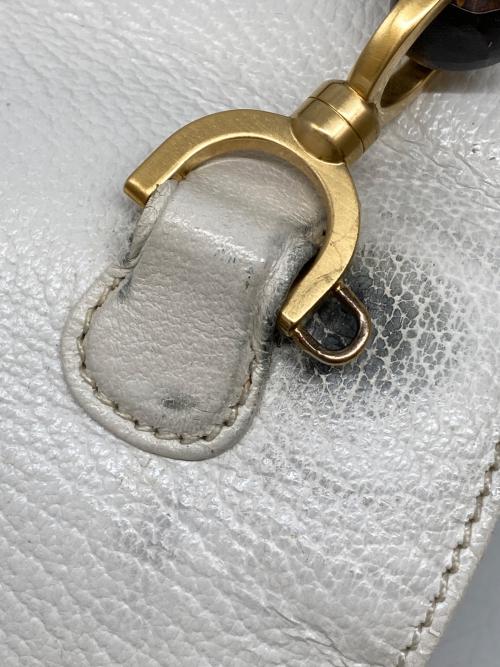 GUCCI（グッチ）GUCCI (グッチ) バンブー2WAY スモールバッグ ホワイトの古着・服飾アイテム