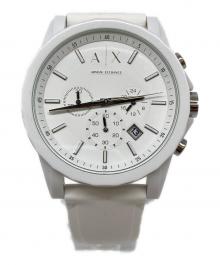 ARMANI EXCHANGE（アルマーニ エクスチェンジ）の古着「クロノグラフ」｜ホワイト