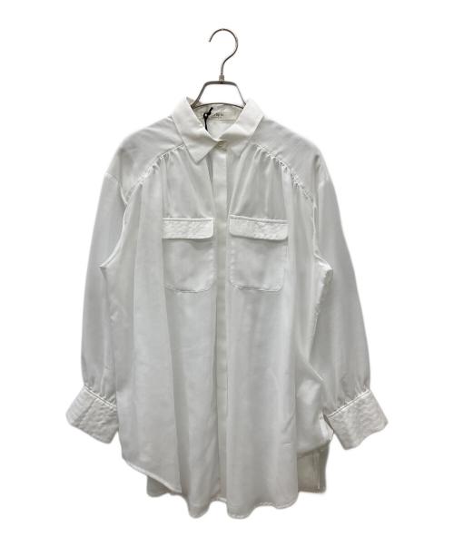 HER LIP TO（ハーリップトゥ）Her lip to (ハーリップトゥ) Prevost Voile Sheer Shirt ホワイト サイズ:FREE 未使用品の古着・服飾アイテム