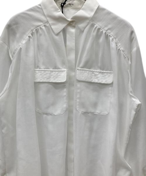 HER LIP TO（ハーリップトゥ）Her lip to (ハーリップトゥ) Prevost Voile Sheer Shirt ホワイト サイズ:FREE 未使用品の古着・服飾アイテム
