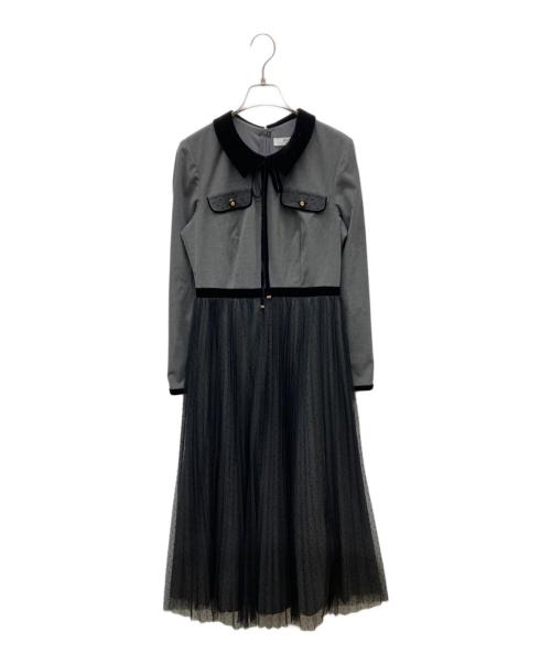 HER LIP TO（ハーリップトゥ）Her lip to (ハーリップトゥ) GARNIER PLEATED DRESS ブラック サイズ:Sの古着・服飾アイテム