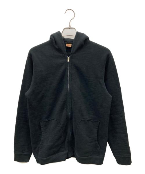Deluxeware（デラックスウェア）DELUXEWARE (デラックスウェア) ジップパーカー ブラック サイズ:XLの古着・服飾アイテム
