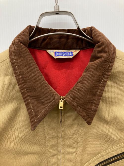 SUGAR CANE（シュガーケーン）SUGAR CANE (シュガーケーン) CANVAS PADDED WORK JACKET ベージュ サイズ:Lの古着・服飾アイテム