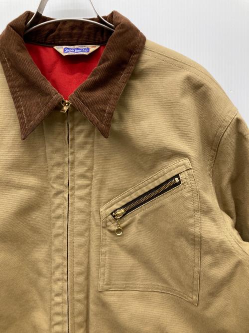 SUGAR CANE（シュガーケーン）SUGAR CANE (シュガーケーン) CANVAS PADDED WORK JACKET ベージュ サイズ:Lの古着・服飾アイテム