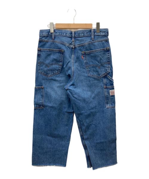 LEVI'S（リーバイス）LEVI'S (リーバイス) ルーズストレートダブルニーペインターデニムパンツ ブルー サイズ:SIZE W34×L32の古着・服飾アイテム