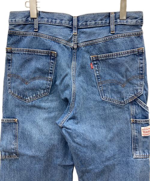 LEVI'S（リーバイス）LEVI'S (リーバイス) ルーズストレートダブルニーペインターデニムパンツ ブルー サイズ:SIZE W34×L32の古着・服飾アイテム