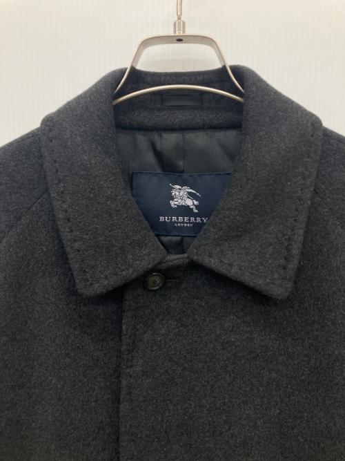 BURBERRY LONDON（バーバリーロンドン）BURBERRY LONDON (バーバリーロンドン) カシミヤコート ブラック サイズ:記載なしの古着・服飾アイテム