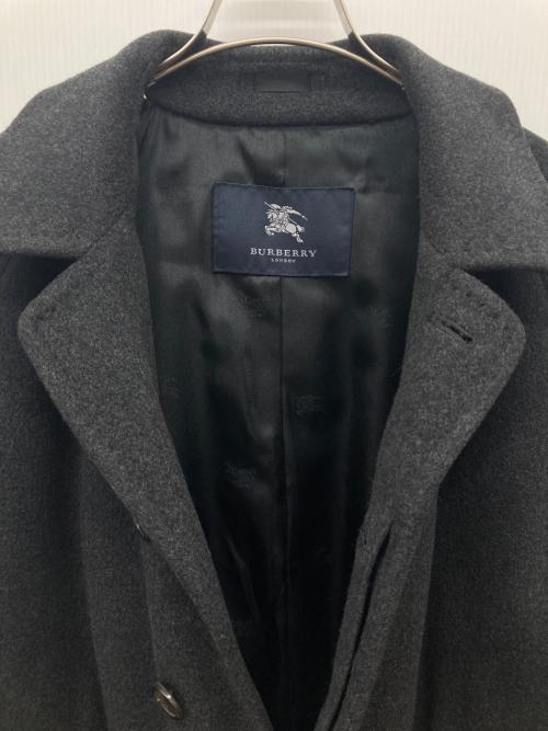 BURBERRY LONDON（バーバリーロンドン）BURBERRY LONDON (バーバリーロンドン) カシミヤコート ブラック サイズ:記載なしの古着・服飾アイテム