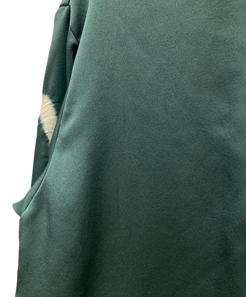 6(ROKU) BEAUTY&YOUTH（ロク ビューティーアンドユース）6(ROKU) BEAUTY&YOUTH (ロク ビューティーアンドユース) SATIN SIBORI SHIRT グリーン サイズ:記載なしの古着・服飾アイテム