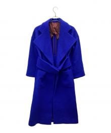 UN3D.（アンスリード）の古着「WIDE BELT GOWN COAT」｜ブルー